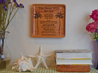 The Navy Wife Recipe Plate Wall Décor || Hawaiian Home Decor