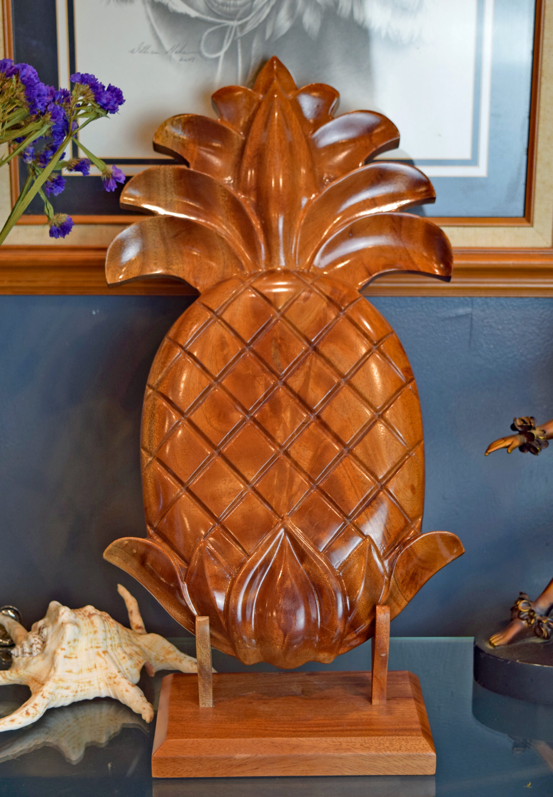 Wood Carved Pineapple Cutting Board Wall Home Decor.
