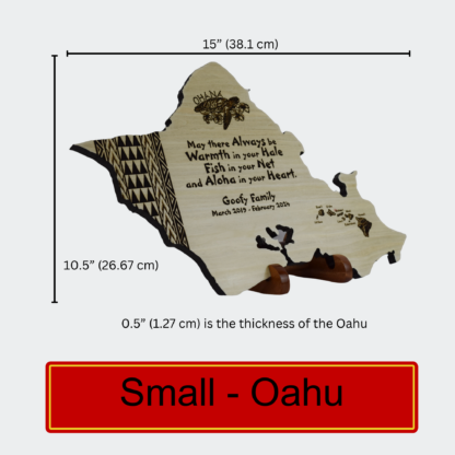 Oahu Plaque || Custom Engraving - Image 4