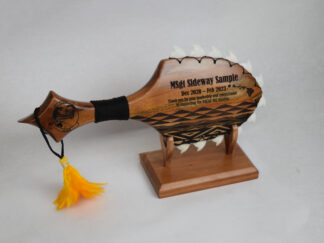 Custom Engraving || Leiomano Small Shark Tooth Club || Hawaiian Warrior's Club ||  Engraved Tribal Handle Grip
